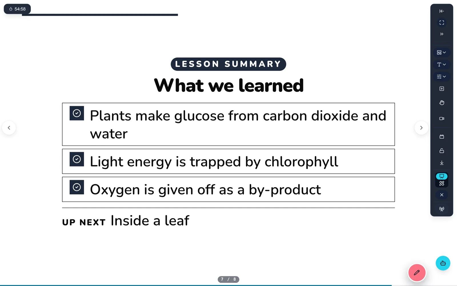 Summary slide: what we learned